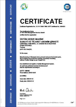 IATF:16949 Certificate